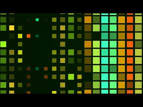 Greenish Squares Raising | HD Relaxing Screensaver
