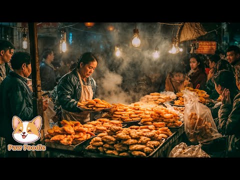Best Street Food Compilation | 🥟The Famous Fried Cakes in Hanoi You Must Eat | Paw Foodie