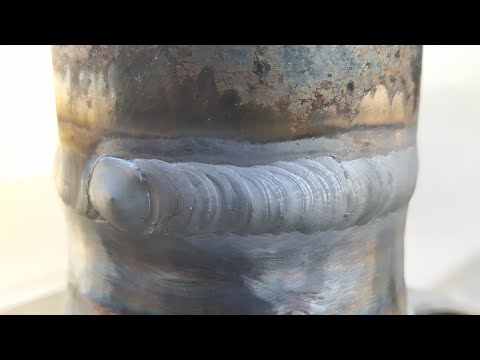 Welding in argon, horizontal joint!! Root and facing, all the details