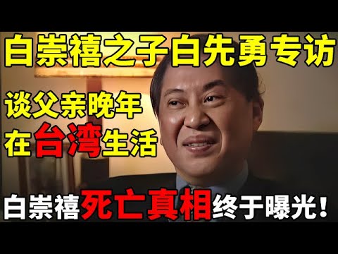 白崇禧之子白先勇专访!谈父亲晚年在台湾生活,揭开父亲去世真相【揭秘历史】#白崇禧 #白先勇