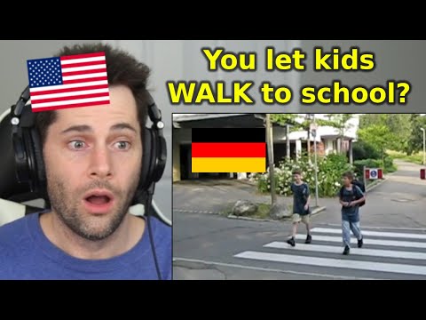 American Reacts to a Day at School in Germany
