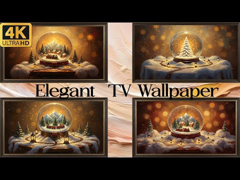 Amazing snow globes for your 4K TV