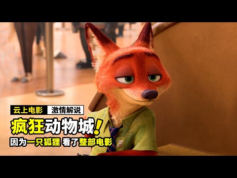 因为一只狐狸，看完整部电影，豆瓣高分电影《疯狂动物城》
