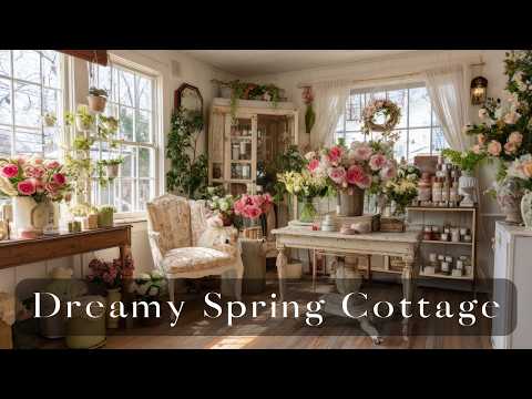 Dreamy Spring Cottage Farmhouse 🌿|  Small Space Vintage Rustic Home Decor Ideas