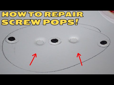 The BEST way to Fix Screw Pops in Drywall!!!
