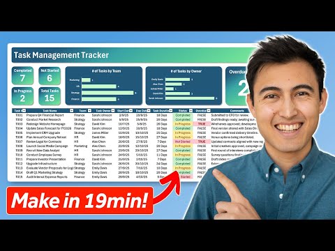 Make a Dynamic Task Management Tracker in Excel!