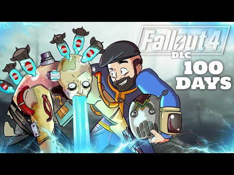 I Spent 100 Days In Fallout 4 Survival Mode Playing ALL The DLC... (Fallout 4 Movie)