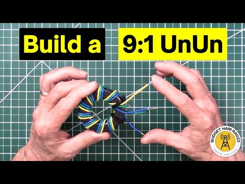 How to build 9:1 unun for a random wire hf antenna