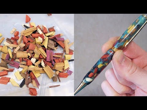 Making an Epoxy Resin Pen with Exotic Scrap Wood