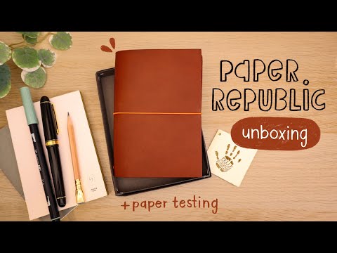 Paper Republic Unboxing | Grand Voyager Pocket + Paper Testing