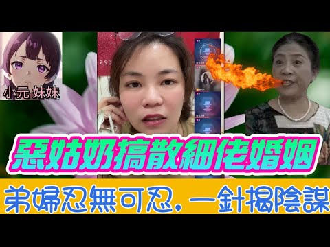 【小元最新A】變態姑奶腌尖腥悶,搞散細佬婚姻,弟婦忍無可忍,一針姐揭穿陰謀🤯 #小元姐姐 #廣東話 #小元情感分享 #小元妹妹 11 4 NO