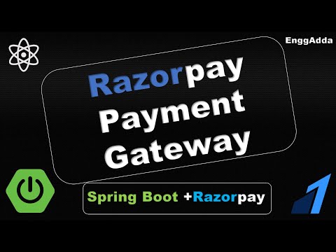 Razorpay Payment Gateway Integration in Spring boot | Razorpay Spring Boot Integration | EnggAdda