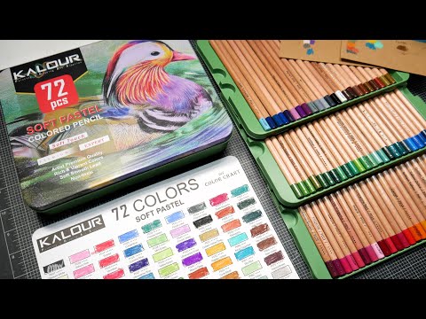 How Are These so Good?!? Kalour Pastel Pencil Set of 72 Review