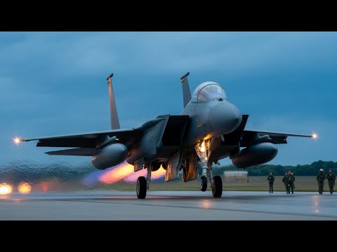 Russia Shocked: F-15 Fighter Jet Pilot Rushes to Take Off in Urgent Situation!