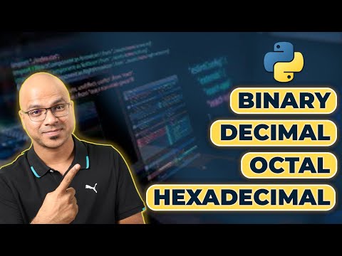 #12 Python Tutorial for Beginners | Number System Conversion in Python