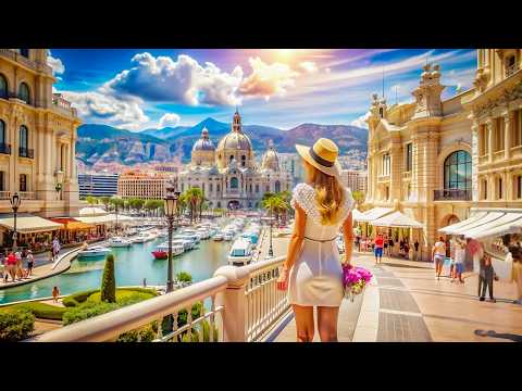 MONTE CARLO, MONACO - WALKING TOUR, THE MOST BEAUTIFUL CITY, THE MOST BEAUTIFUL PLACES IN THE WORLD