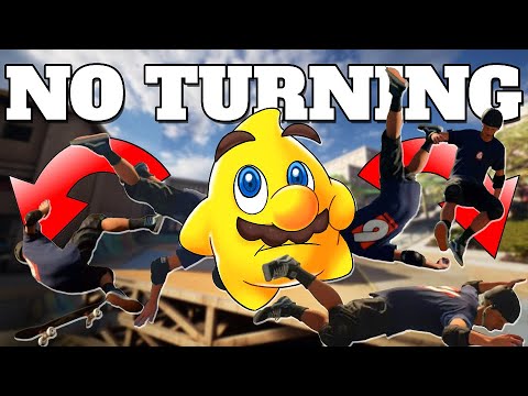 Can I beat Tony Hawk's Pro Skater WITHOUT Turning?!