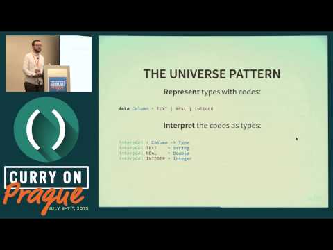 David Christiansen - Coding for Types: The Universe Patern in Idris - Curry On