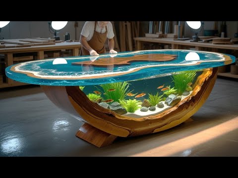 How I Saved $8,000 with 2 Stunning Aquarium Epoxy Tables || A True Masterpiece for Real Fish Lovers