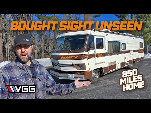40 Year Old RV Bought SIGHT UNSEEN! Will It RUN DRIVE And CAMP 850 Miles Home?