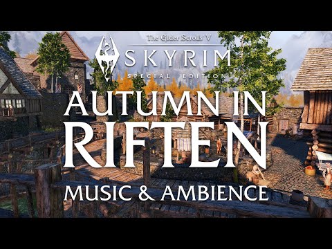 A Cozy Autumn in Riften | Soft Skyrim Music and Ambience