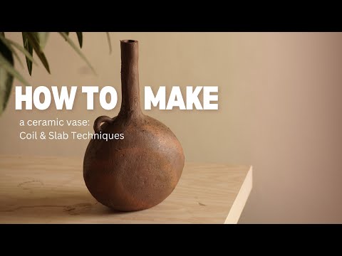Handcrafting a Ceramic Vase: Step-by-Step Guide Using Coil and Slab Techniques