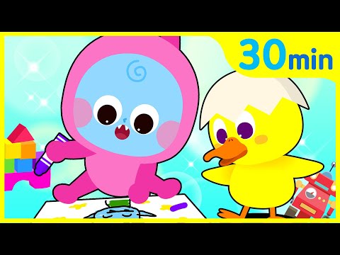 엄마들이 추천하는 BEST 인기 아기동요 모음집 | 동물동요 자동차동요 연속듣기 | 티디키즈 동요모음 ★ 지니키즈