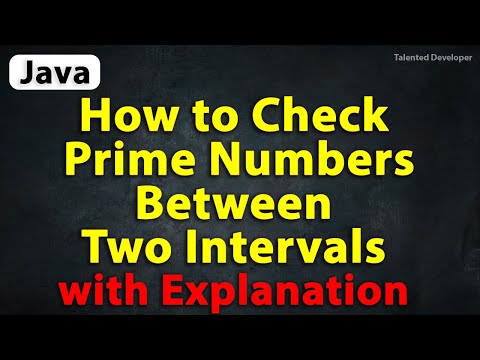 Java Program to Check Prime Numbers Between Two Intervals