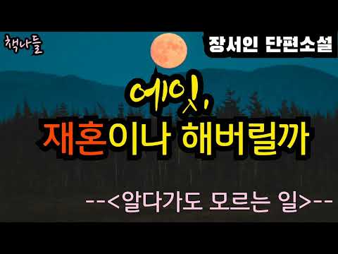 재혼이 그렇게 쉬운 일인줄 아나 |알다가도 모르는 일 | 장서인 | 단편소설