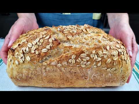 I don't buy bread anymore! The new perfect recipe for bread with oats
