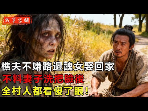 樵夫不嫌路邊醜女娶回家，不料妻子洗把臉後，全村人都看傻了眼！| 民間故事 | 故事當舖