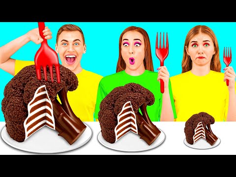 Big, Medium and Small Plate Challenge | Who Wins the Secret Kitchen Battle by TeenTeam Challenge