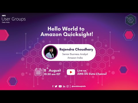 Hello World to Amazon Quicksight!