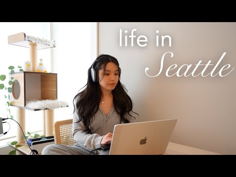 work life balance in my 20s | home upgrades, daily life in seattle, exploring new cafes