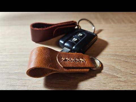 🗝️ HANDMADE LEATHER KEY FOB DIY