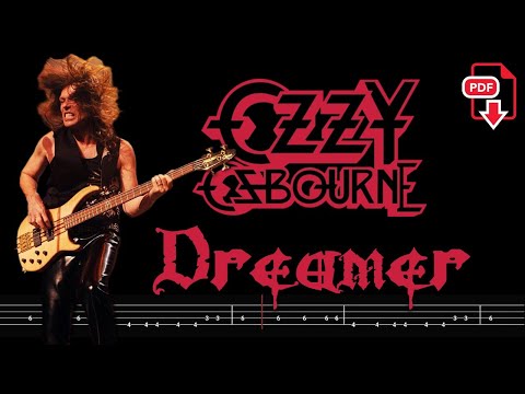 Ozzy Osbourne - Dreamer (🔴Bass Tabs | Notation ) @ChamisBass #ozzyosbournebass
