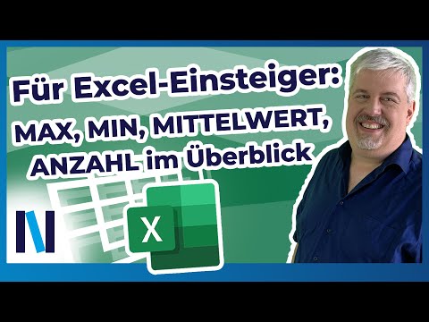 Die grundlegenden Funktionen in Excel: MAX, MIN, MITTELWERT, ANZAHL – einfach erklärt!