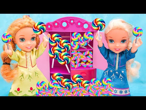 Elsa and Anna toddlers- treats in the wardobes