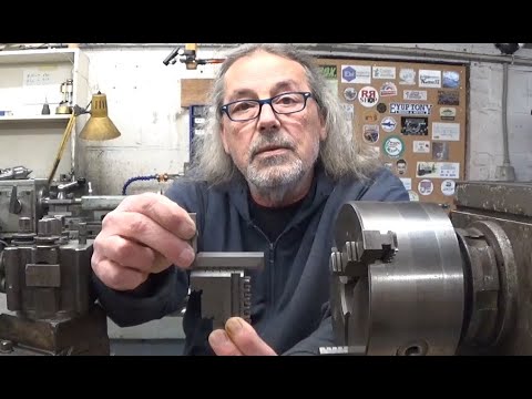 Regrinding chuck jaws.