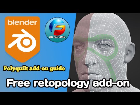 How to retopologize using polyquilt add-on part 1