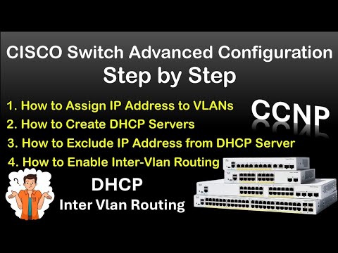 Cisco Switch basic Configuration | IP Address to VLAN, DHCP Server & Inter-Vlan Routing step by step