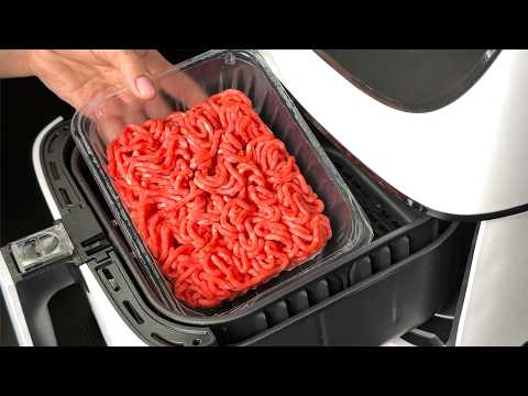 INSANE Air Fryer Ground Beef Hacks - 3 Recipes in 20 Minutes!