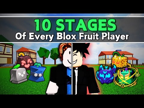 10 Stages of Every Blox Fruits Player