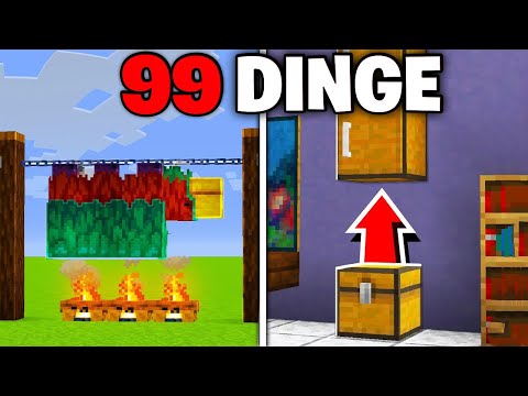 99 DINGE in MINECRAFT die du wirklich BAUEN kannst!