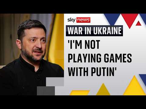 Volodymyr Zelenskyy says he's ready to meet Putin for peace talks but won't give up territory
