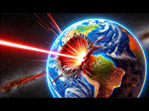 When a 100000000zw laser hits earth for 1 second