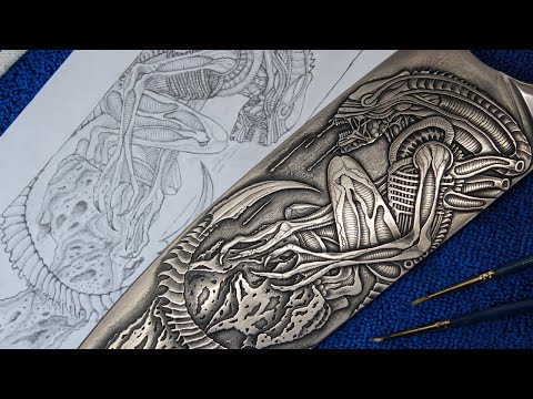 Give me salt water and 12V.  I'll draw on metal. "Alien" on a knife.  Simple engraving technique