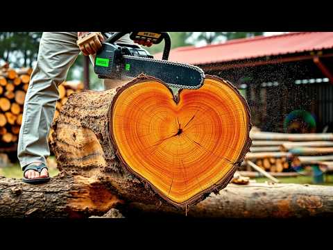 From Raw Wood Log to Masterpiece - The Evolution of a Wooden Table