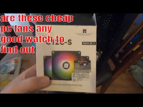 how to install and review on  these budget argb thermalright  computer fans in my AMD gamming pc