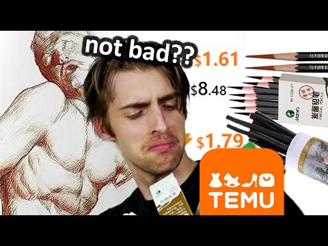 I tried making fine art with TEMU art supplies